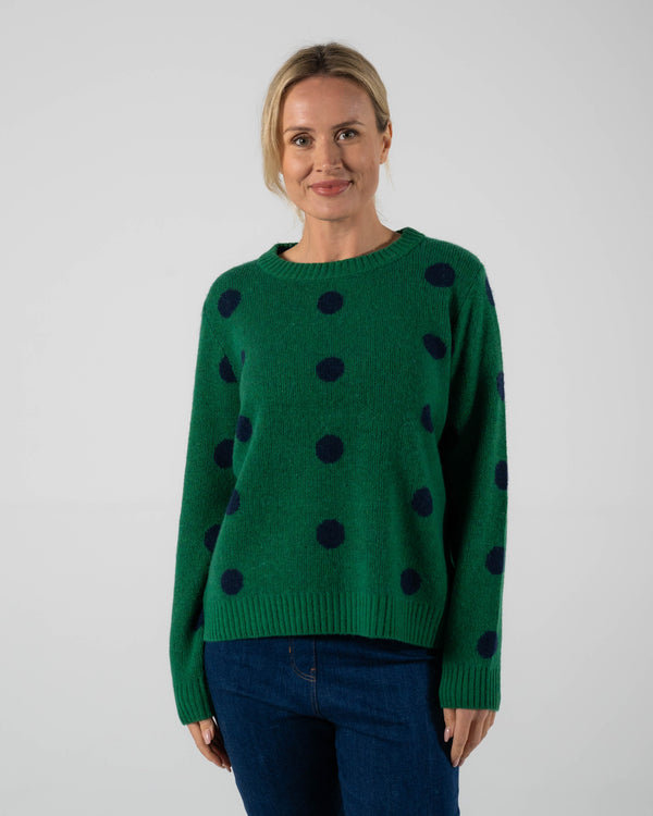 See Saw Lambswool Blend Spot Sweater