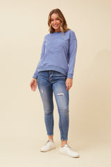 Caroline Morgan 'Cicago Vintage" Embossed Jumper