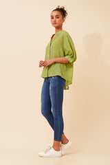 Caroline Morgan Button Back Shirt