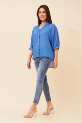 Caroline Morgan Button Back Shirt