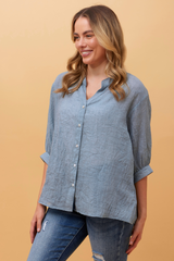 Caroline Morgan Button Back Shirt