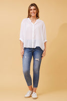 Caroline Morgan Button Back Shirt