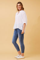 Caroline Morgan Button Back Shirt