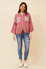 Bottega Sequin Pocket Shirt