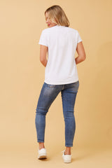 Caroline Morgan Star Dimante detail Top