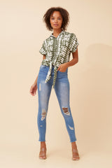 Bottega Printed Check Shirt