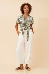 Bottega Printed Check Shirt