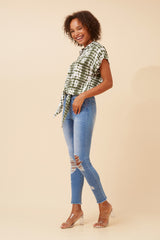 Bottega Printed Check Shirt