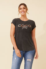 Caroline Morgan Coco Studed T'Shirt