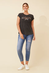 Caroline Morgan Coco Studed T'Shirt