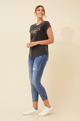 Caroline Morgan Coco Studed T'Shirt