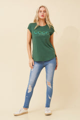 Caroline Morgan Coco Studed T'Shirt