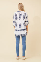 Bottega Border Printed Top