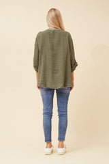 Bottega Sequin Linen Shirt