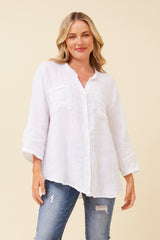 Bottega Sequin Linen Shirt