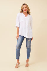 Bottega Sequin Linen Shirt