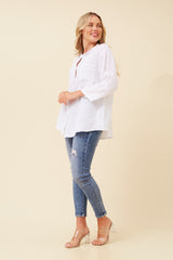 Bottega Sequin Linen Shirt