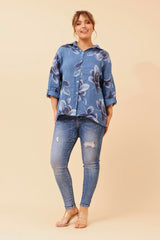 Bottega Floral Linen Shirt