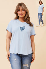 Caroline Morgan Animal Heart Patch T'Shirt