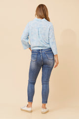 Caroline Morgan Tie Front Shirt