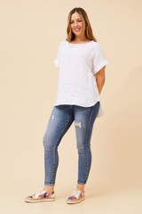 Bottega Linen Top