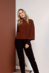 See Saw Australian Wool Blend 7/8 Sleeve Top