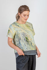 JJ Sisters Mint Marble Top