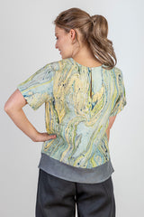 JJ Sisters Mint Marble Top