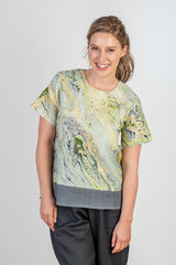 JJ Sisters Mint Marble Top