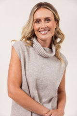 See Saw 100% Merino Wool Side Split Vest