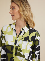 Yarra Trail Mineral Print Blouse