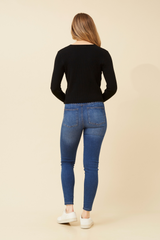 Caroline Morgan Scalloped Knit Cardigan