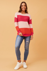 Caroline Morgan Colour Block Jumper