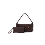 Nolita 2 Piece Eastwest Woven Suedette Handbag