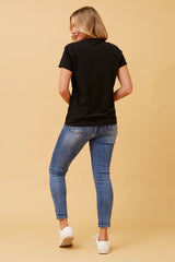 Caroline Morgan Star Dimante detail Top