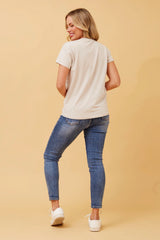 Caroline Morgan Star Dimante detail Top