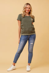 Caroline Morgan Star Dimante detail Top