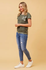 Caroline Morgan Star Dimante detail Top