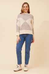 Caroline Morgan Argyle Knit Crew Neck Jumper