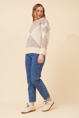 Caroline Morgan Argyle Knit Crew Neck Jumper