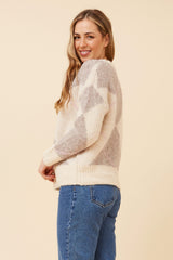 Caroline Morgan Argyle Knit Crew Neck Jumper