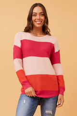 Caroline Morgan Colour Block Jumper