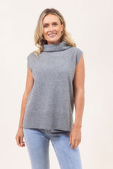 See Saw 100% Merino Wool Side Split Vest