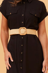 Caroline Morgan Straw Belt