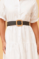 Caroline Morgan Straw Belt