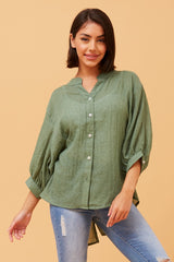 Caroline Morgan Button Back Shirt