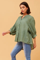 Caroline Morgan Button Back Shirt