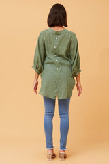 Caroline Morgan Button Back Shirt