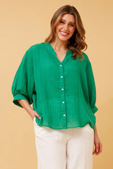 Caroline Morgan Button Back Shirt