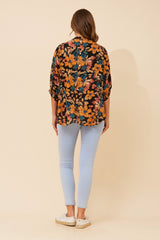 Caroline Morgan Button Back Printed Shirt